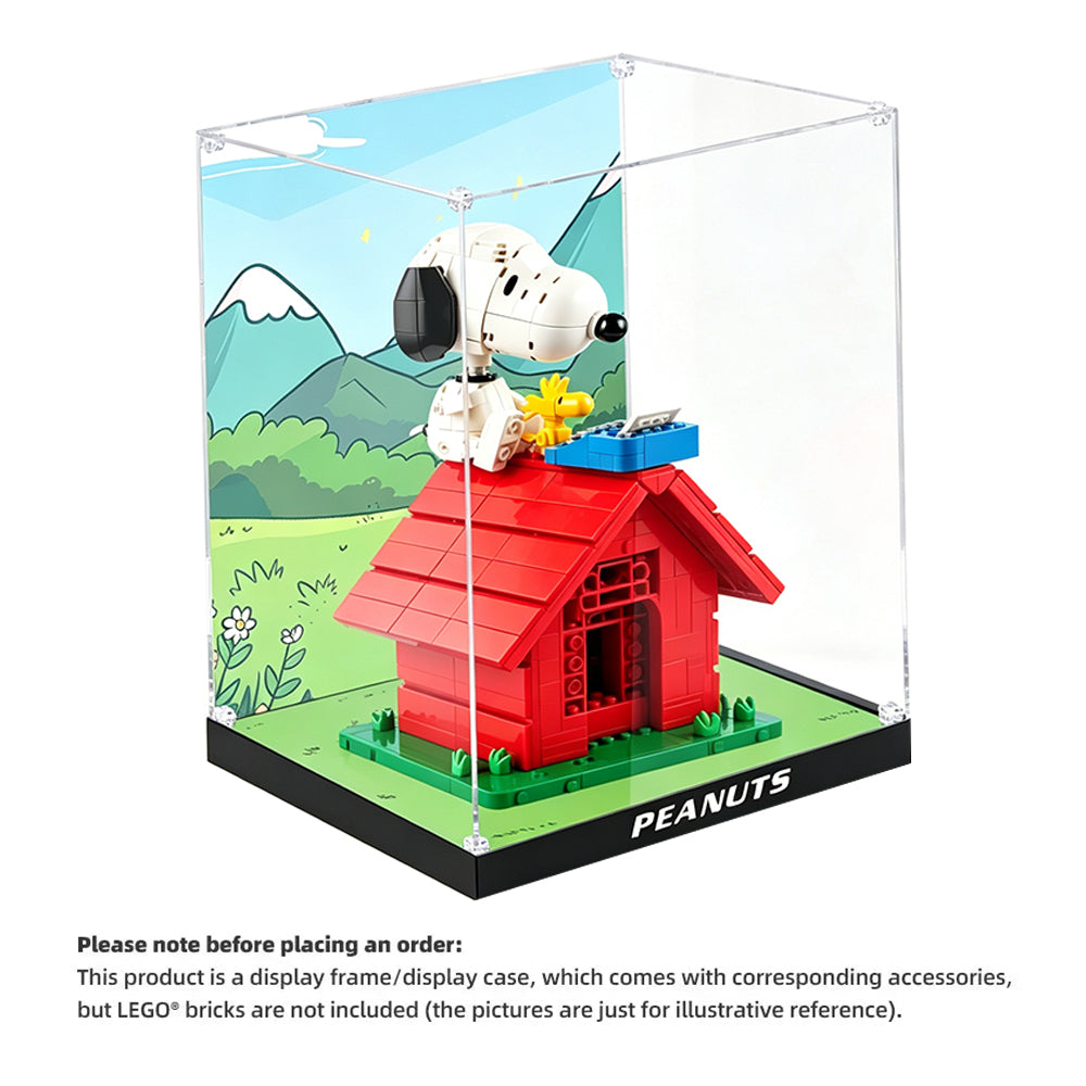 Display Case for LEGO® Ideas 21368 PEANUTS™ Snoopy's Doghouse