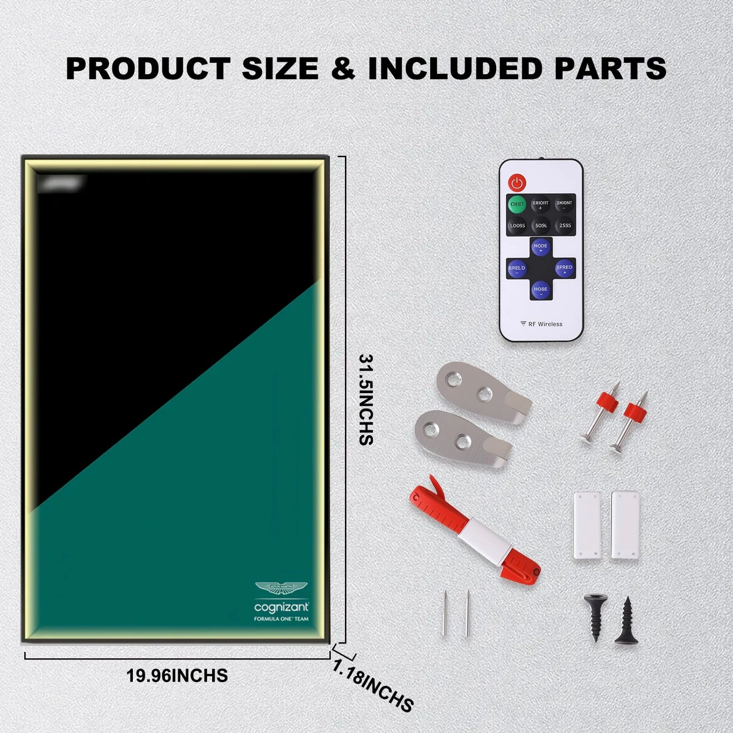 Wall Display Frame For LEGO Technic F1 42240 Aston Martin AMR25(Model not included)