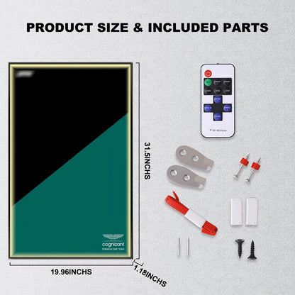 Wall Display Frame For LEGO Technic F1 42240 Aston Martin AMR25(Model not included)