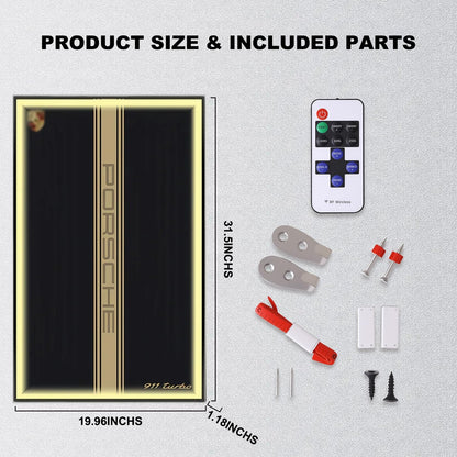 Wall Display Frame for LEGO® ICONS Porsche 911 10295(Model Not Included)