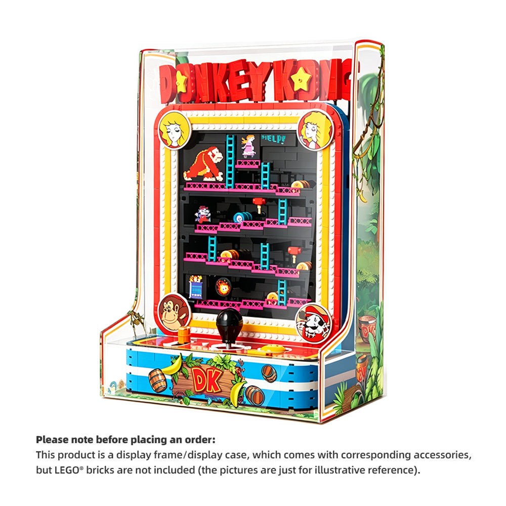 One-Piece Display Case for LEGO® 72051 Donkey Kong™ Arcade