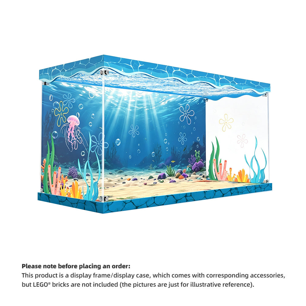 Display Case for LEGO® Icons 11386 SpongeBob SquarePants™ – Bikini Bottom