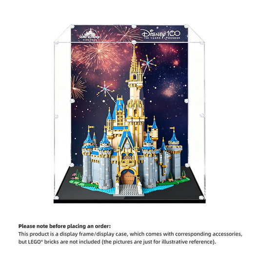 Display Case for LEGO® Disney™ 43222 Disney Castle