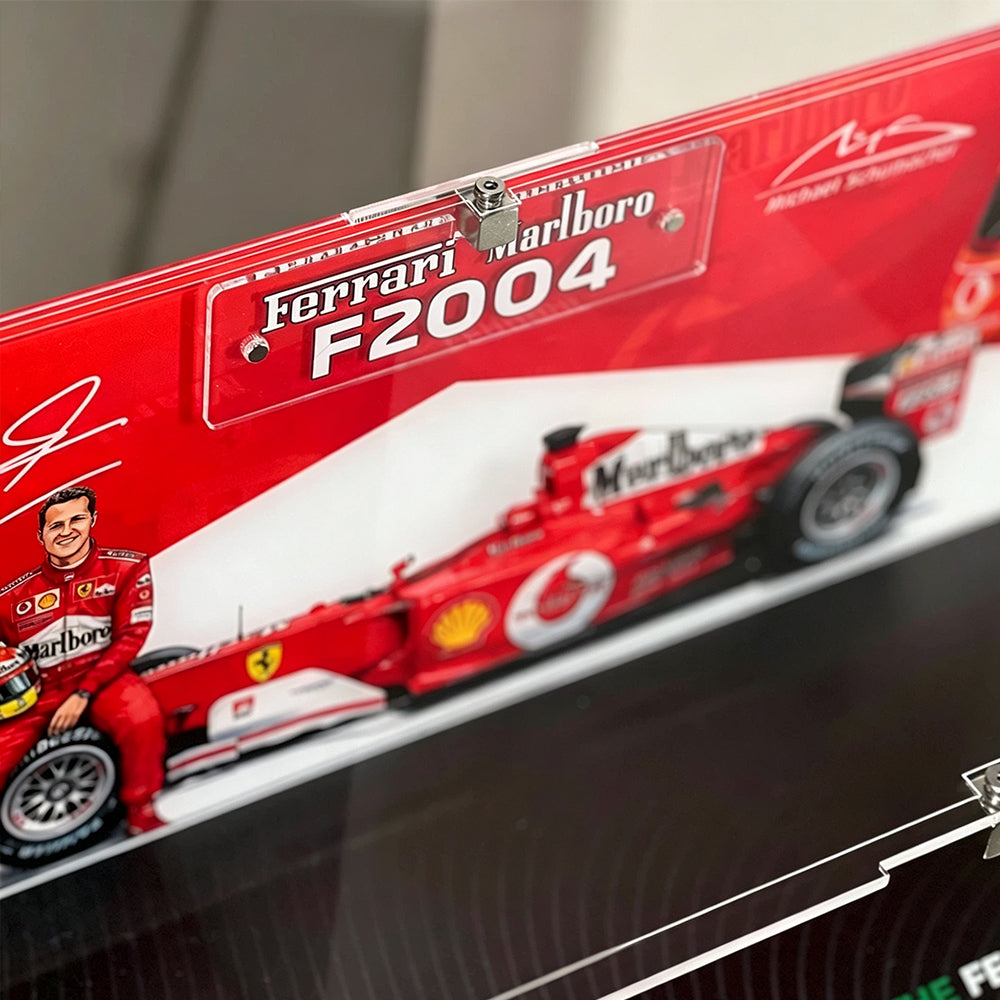 Display Case for LEGO® Icons 11375 Ferrari F2004 & Michael Schumacher