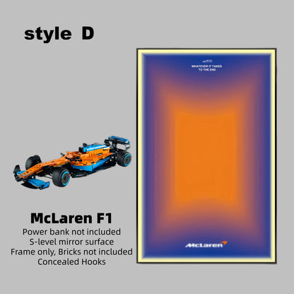 Wall Display Frame For LEGO® TECHNIC™ McLaren F1 42141 (Model Not Included)