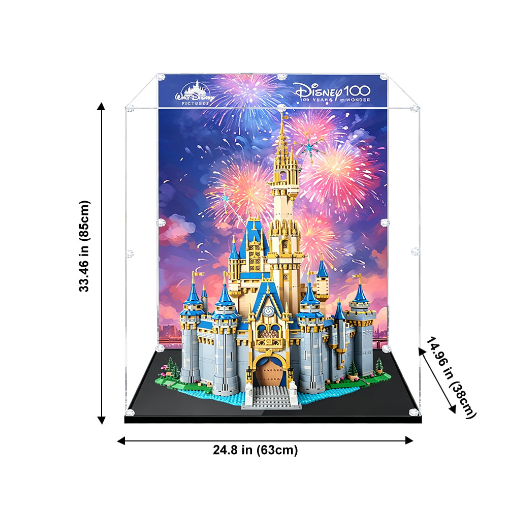 Display Case for LEGO® Disney™ 43222 Disney Castle
