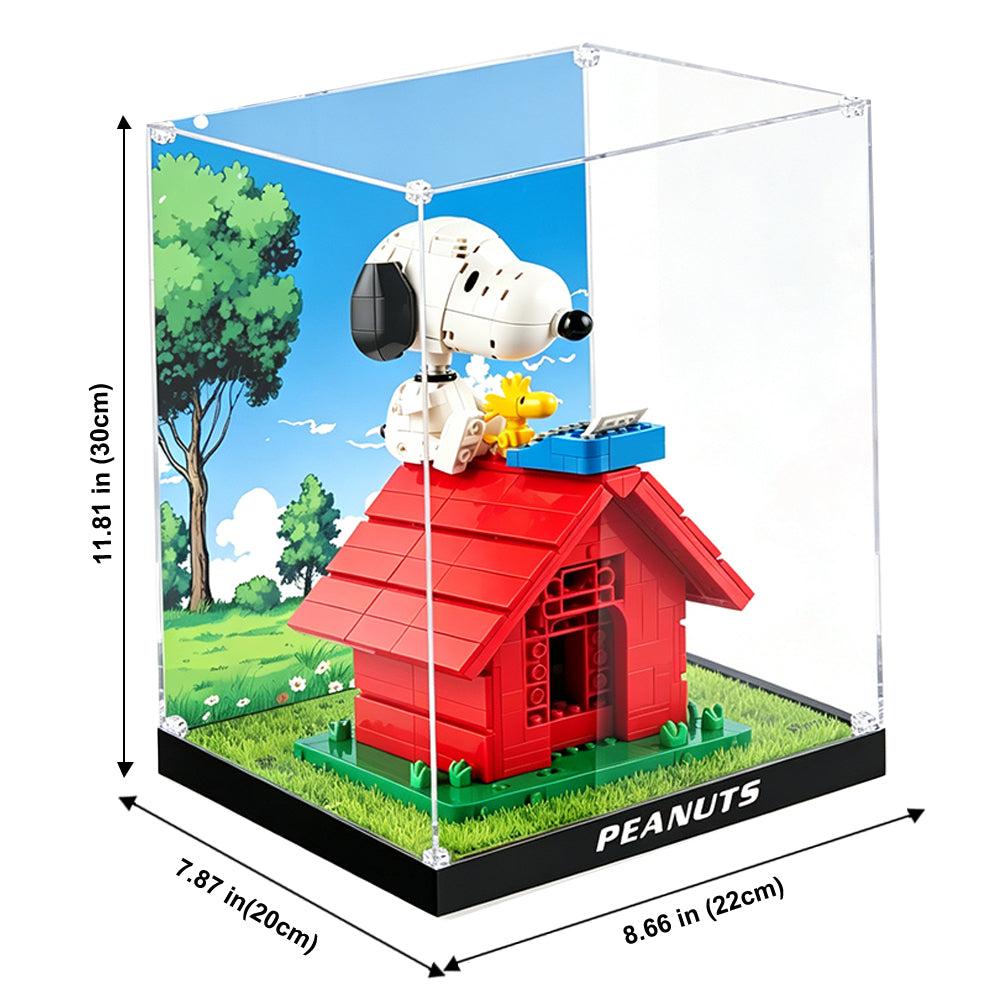 Display Case for LEGO® Ideas 21368 PEANUTS™ Snoopy's Doghouse