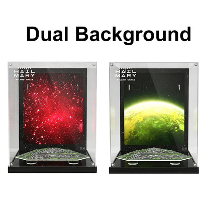 Display Case with Dual Background for LEGO® Icons 11389 Project Hail Mary