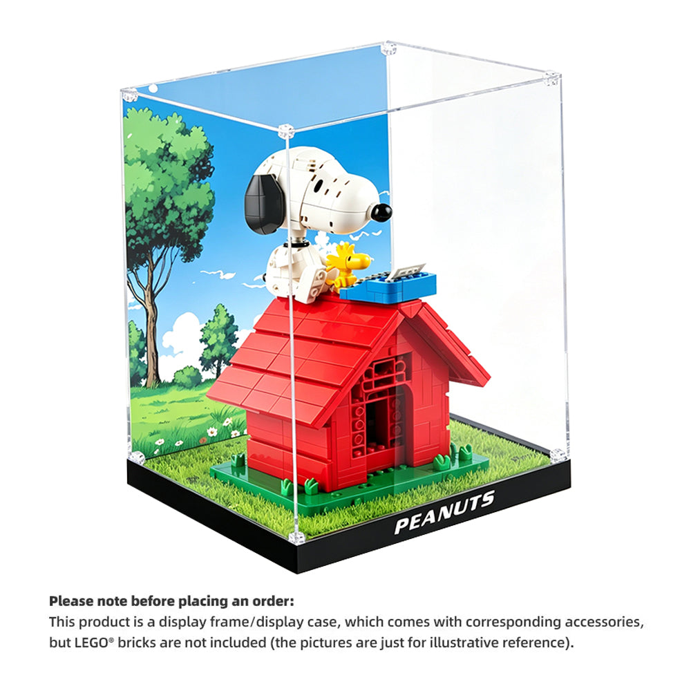 Display Case for LEGO® Ideas 21368 PEANUTS™ Snoopy's Doghouse