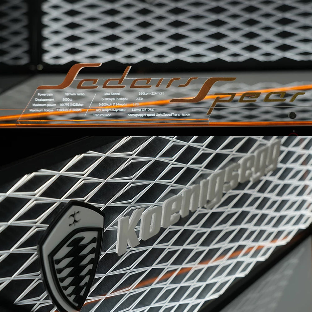 Display Case for LEGO® Technic™ 42232 Koenigsegg Sadair's Spear