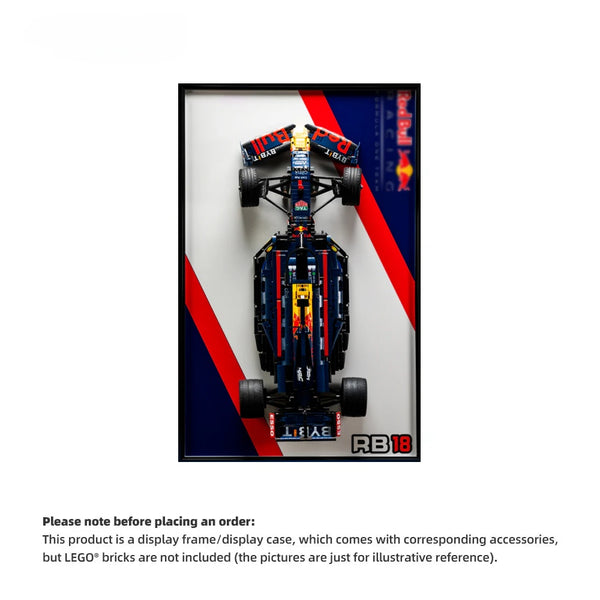 Wall Display Frame For F1 Red Bull RB18 MOC (Model not included)
