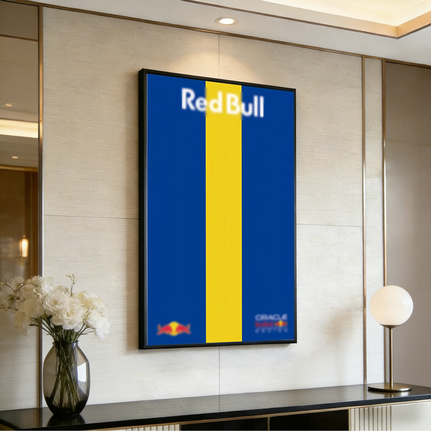Wall Display Frame For LEGO® TECHNIC™ ORACLE RED BULL RACING RB20 F1 CAR 42206(Model Not Included)