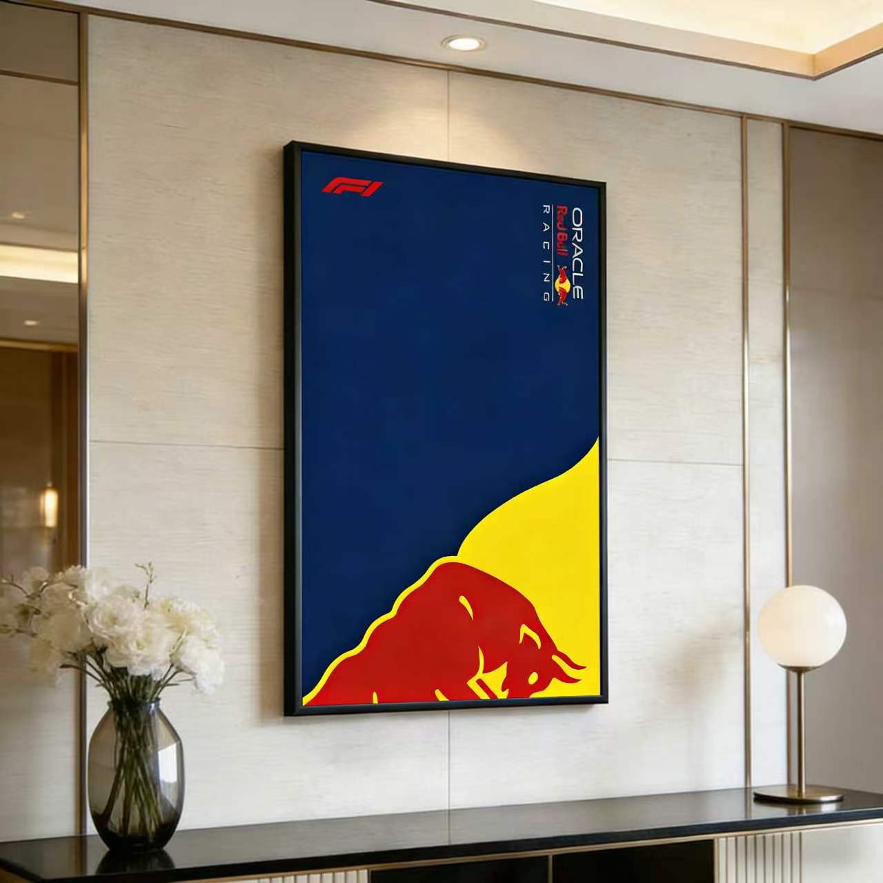 Wall Display Frame For LEGO® TECHNIC™ ORACLE RED BULL RACING RB20 F1 CAR 42206(Model Not Included)
