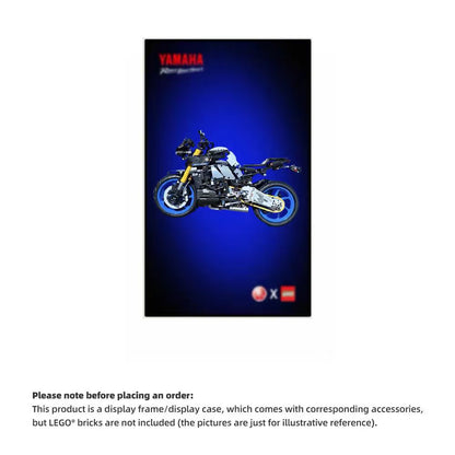 Wall Display Frame For  LEGO®42159 Motorcycle(Model not included)
