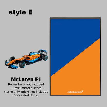 Wall Display Frame For LEGO® TECHNIC™ McLaren F1 42141 (Model Not Included)