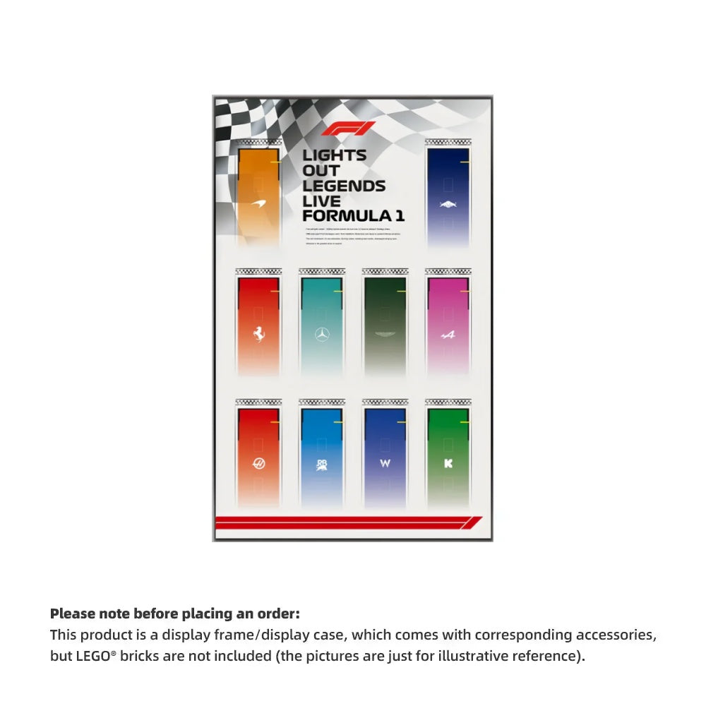 Car Display Frame for LEGO® Speed Champions f1 Series (Model not included)