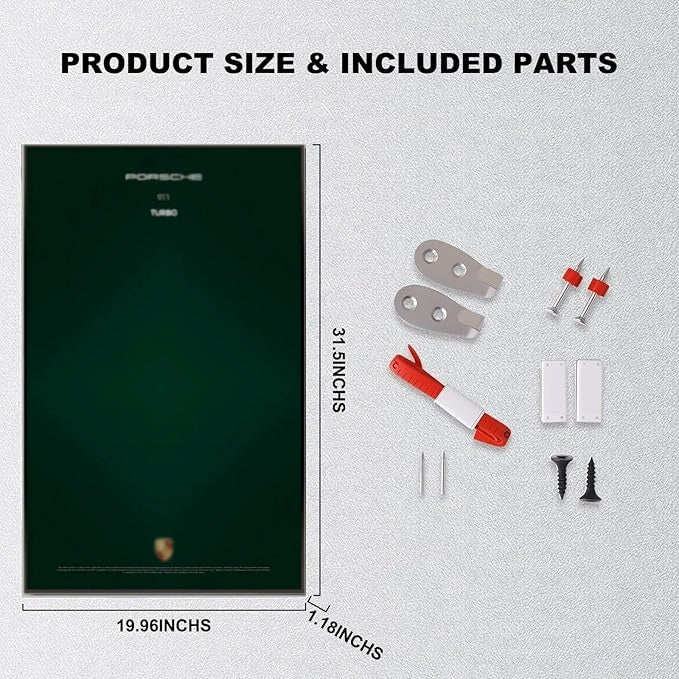 Wall Display Frame for LEGO® ICONS Porsche 911 10295(Model Not Included)