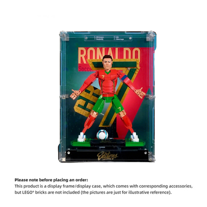 【PREMIUM】 DISPLAY CASE FOR LEGO® EDITIONS 43016 CRISTIANO RONALDO – SOCCER LEGEND