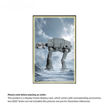 Wall Display Frame For LEGO® STAR WARS™ AT-AT™ 75288 (Model not included)