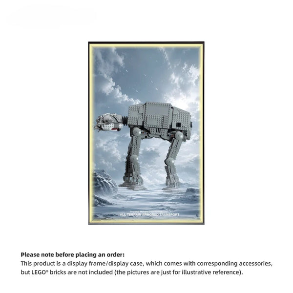Wall Display Frame For LEGO® STAR WARS™ AT-AT™ 75288 (Model not included)
