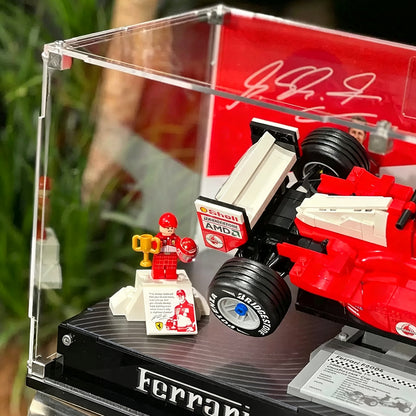 Display Case for LEGO® Icons 11375 Ferrari F2004 & Michael Schumacher