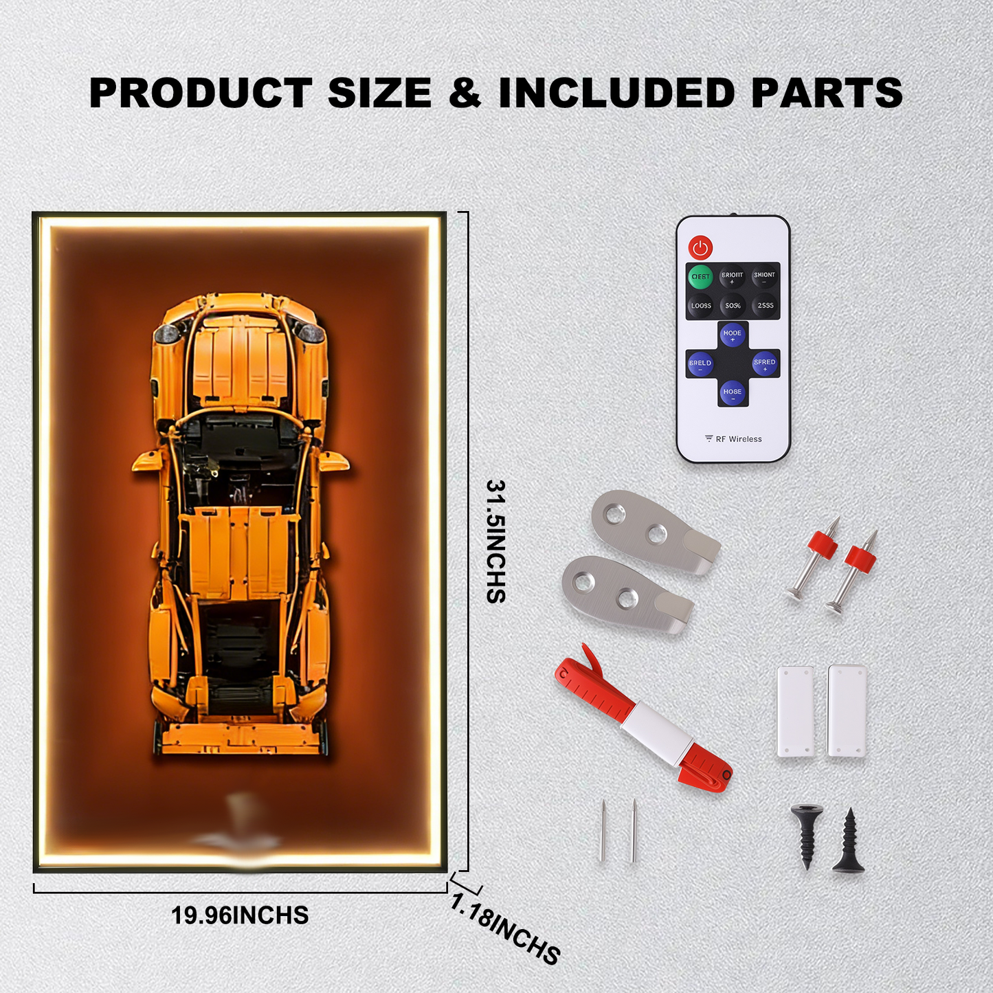 CAR DISPLAY FRAME FOR LEGO® TECHNIC™ PORSCHE 911 GT3 RS 42056