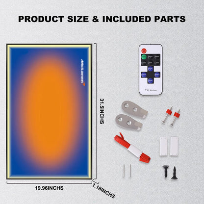 Wall Display Frame For LEGO® TECHNIC™ McLaren F1 42141 (Model Not Included)