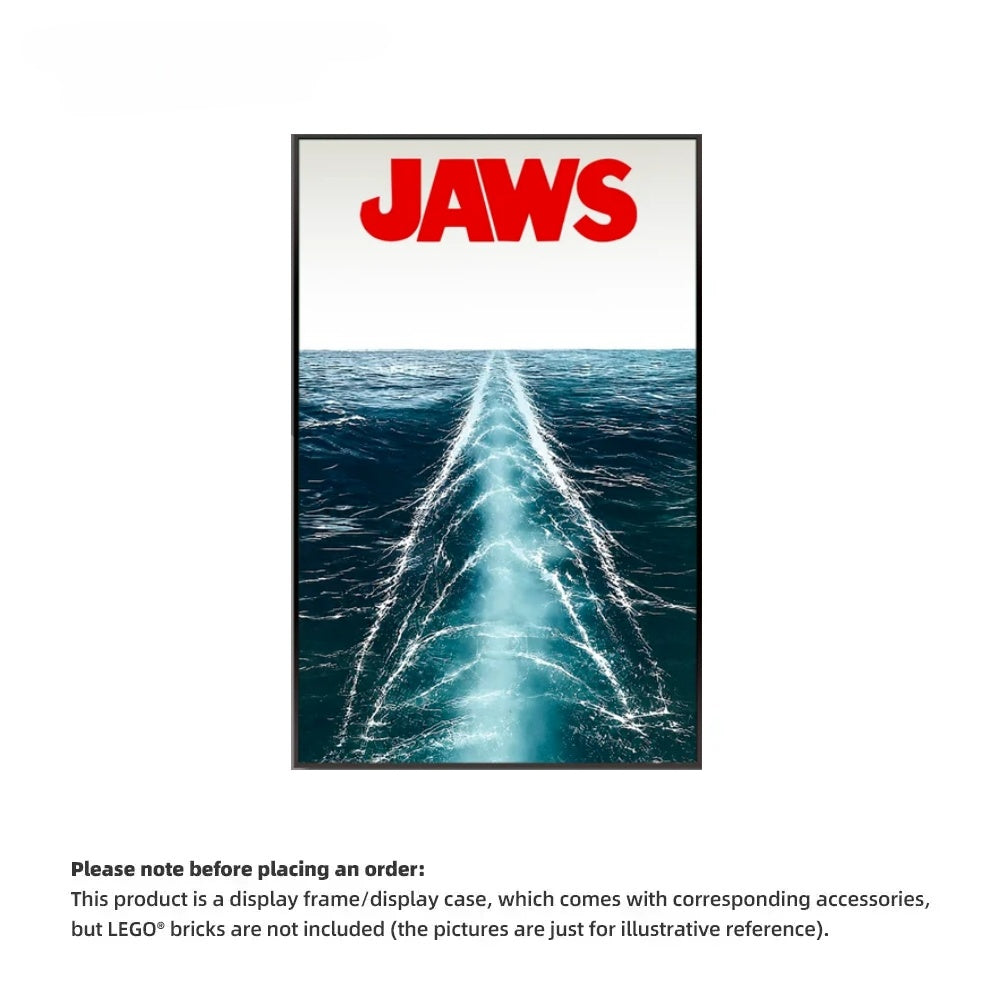 Wall Display Frame For LEGO® IDEAS 21350 JAWS (Model not included)