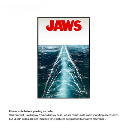 Wall Display Frame For LEGO® IDEAS 21350 JAWS (Model not included)
