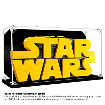 Display Case for LEGO® Star Wars™ Brick-Built Logo – Set 75407