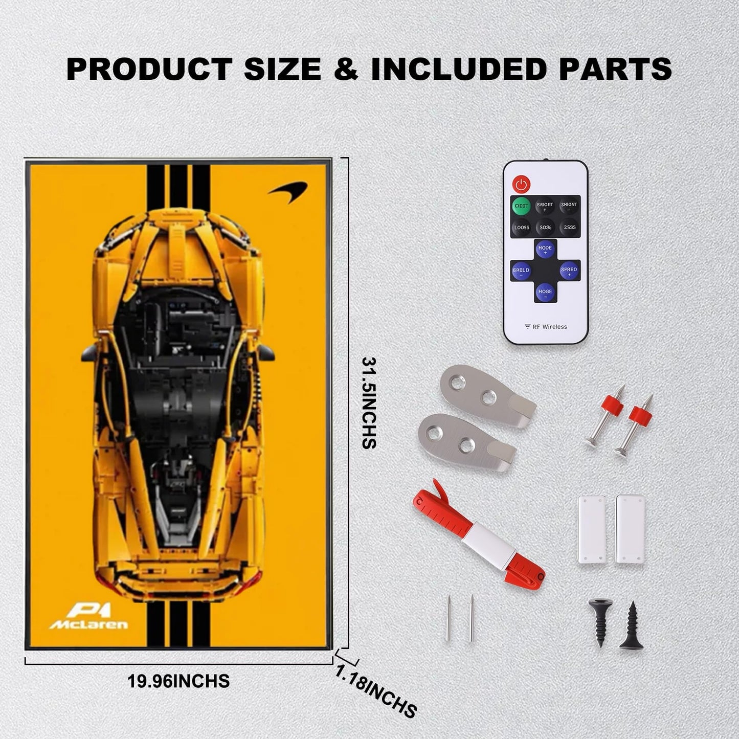 CAR DISPLAY FRAME FOR LEGO® TECHNIC™ MCLAREN P1 42172(Model Not Included)