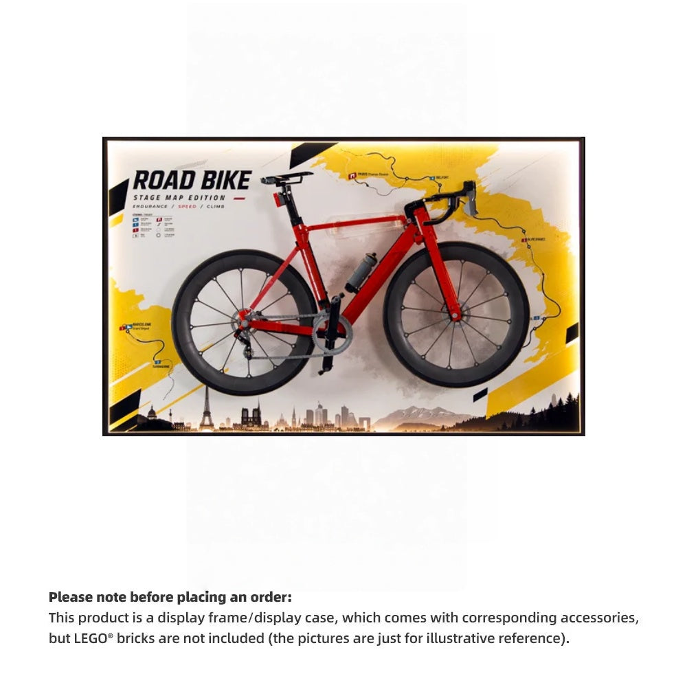 Display Frame For LEGO® ICONS 11380 ROAD BIKE (Model not included)