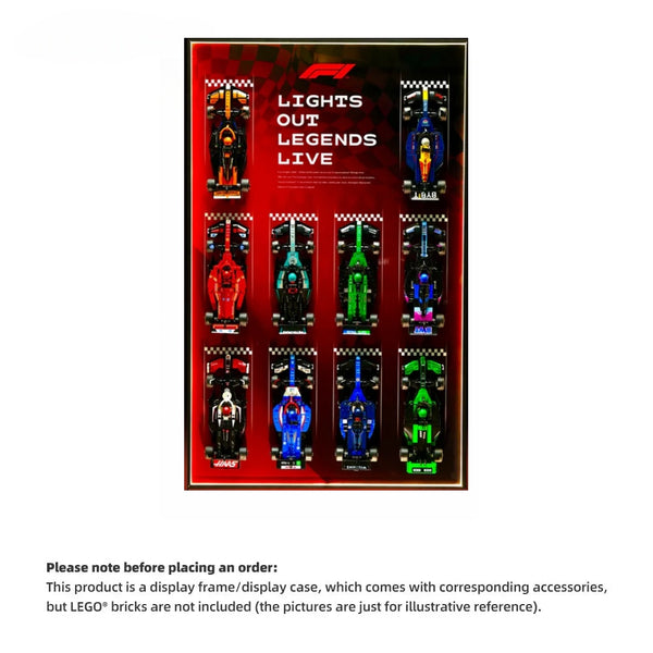 Car Display Frame for LEGO® Speed Champions f1 Series (Model not included)