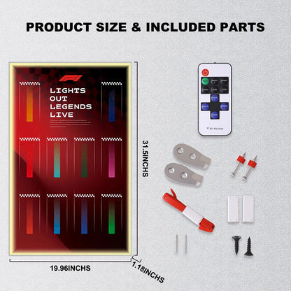 Car Display Frame for LEGO® Speed Champions f1 Series (Model not included)
