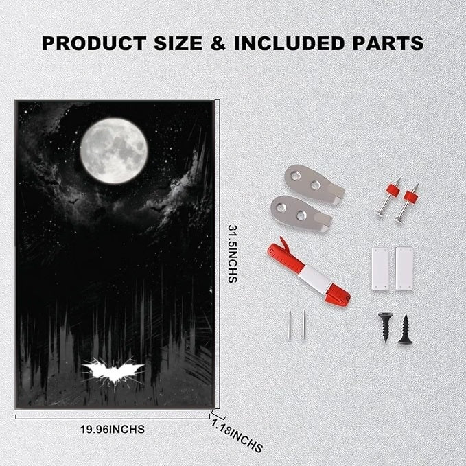 Wall Display Frame For LEGO BATMAN 76355 Returns Batmobile (Model not included)