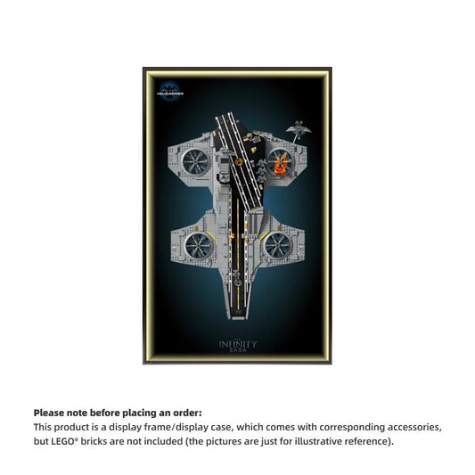 Wall Display Frame For Lego MARVEL 76354 S.H.I.E.L.D. HELICARRIER(Model not included)
