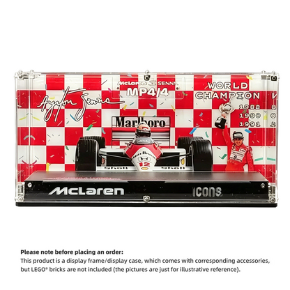 Display Case for LEGO® Icons 10330 McLaren MP4/4 F1 & Ayrton Senna