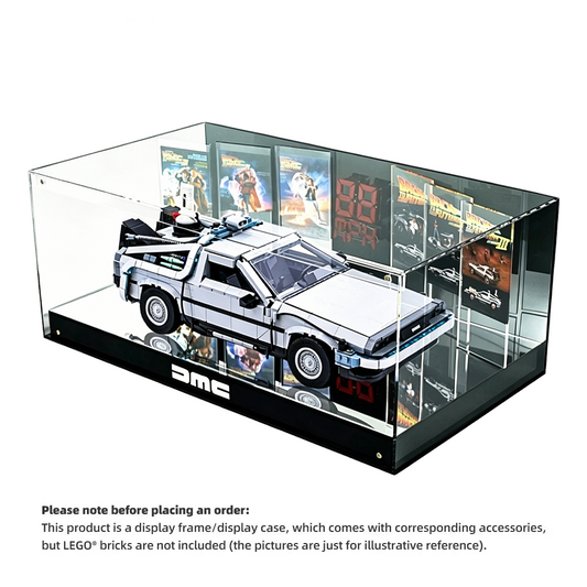 Display Case for LEGO® Icons 10300 Back to the Future Time Machine
