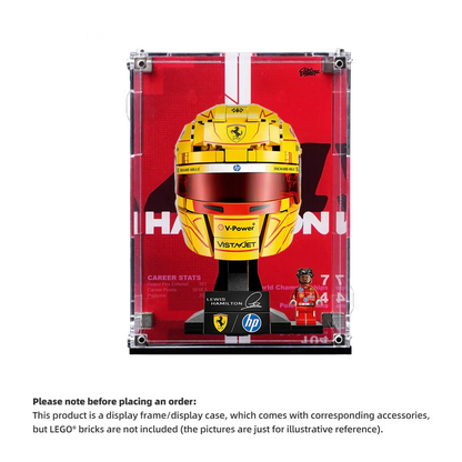 WALL MOUNTED DISPLAY CASE FOR LEGO® EDITIONS F1 HELMETS