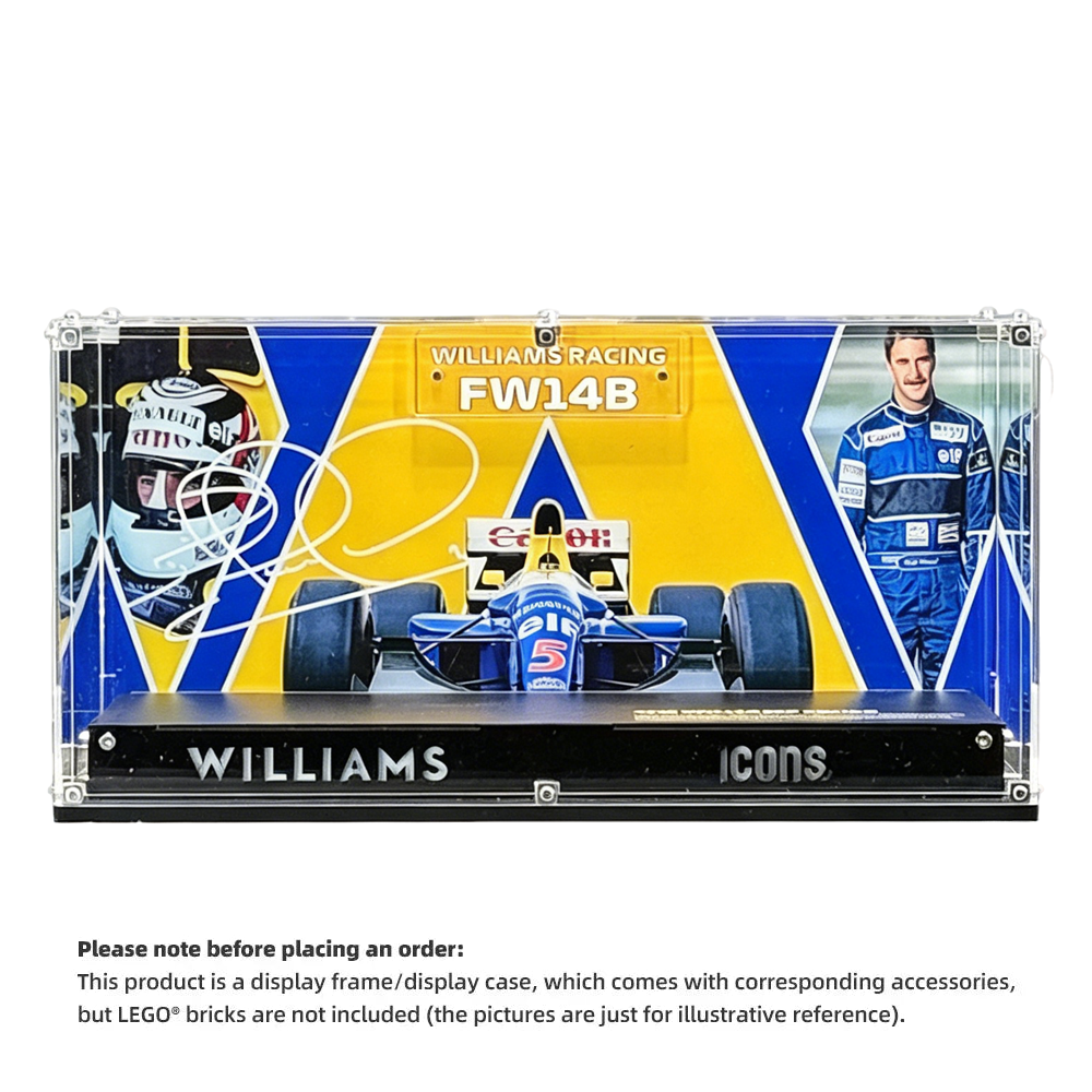 Display Case for LEGO® Icons 10353 Williams FW14B & Nigel Mansell