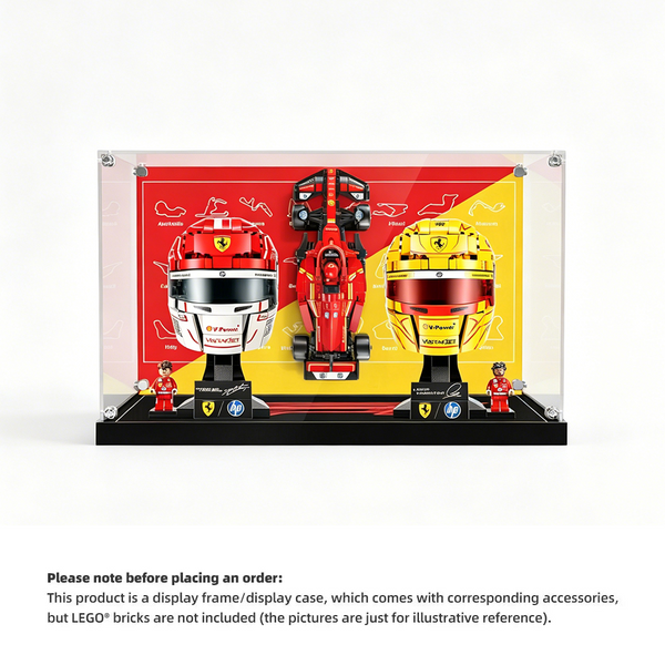 Display Case for LEGO® Editions F1 Helmets – Wall Mount, Fits 43014 & 43022