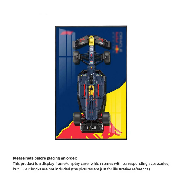 Wall Display Frame For LEGO® TECHNIC™ ORACLE RED BULL RACING RB20 F1 CAR 42206(Model Not Included)