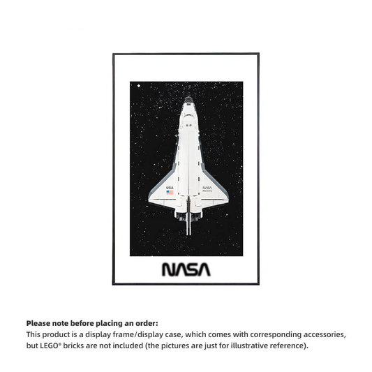 Wall Display Frame for LEGO® ICONS NASA Space Shuttle 10283(Model Not Included)