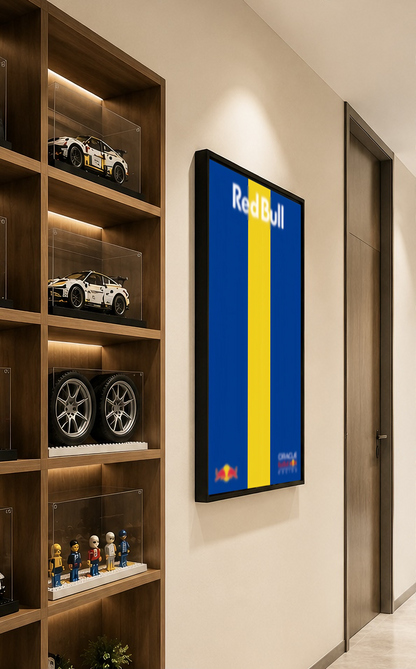 Wall Display Frame For LEGO® TECHNIC™ ORACLE RED BULL RACING RB20 F1 CAR 42206(Model Not Included)