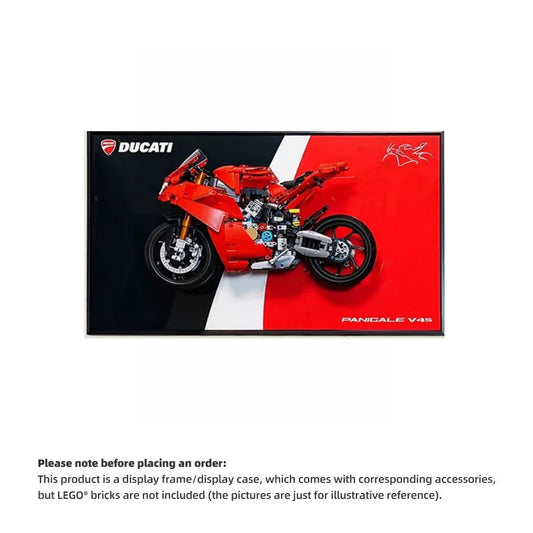 Wall Display Frame For  LEGO®42202 Motorcycle(Model not included)