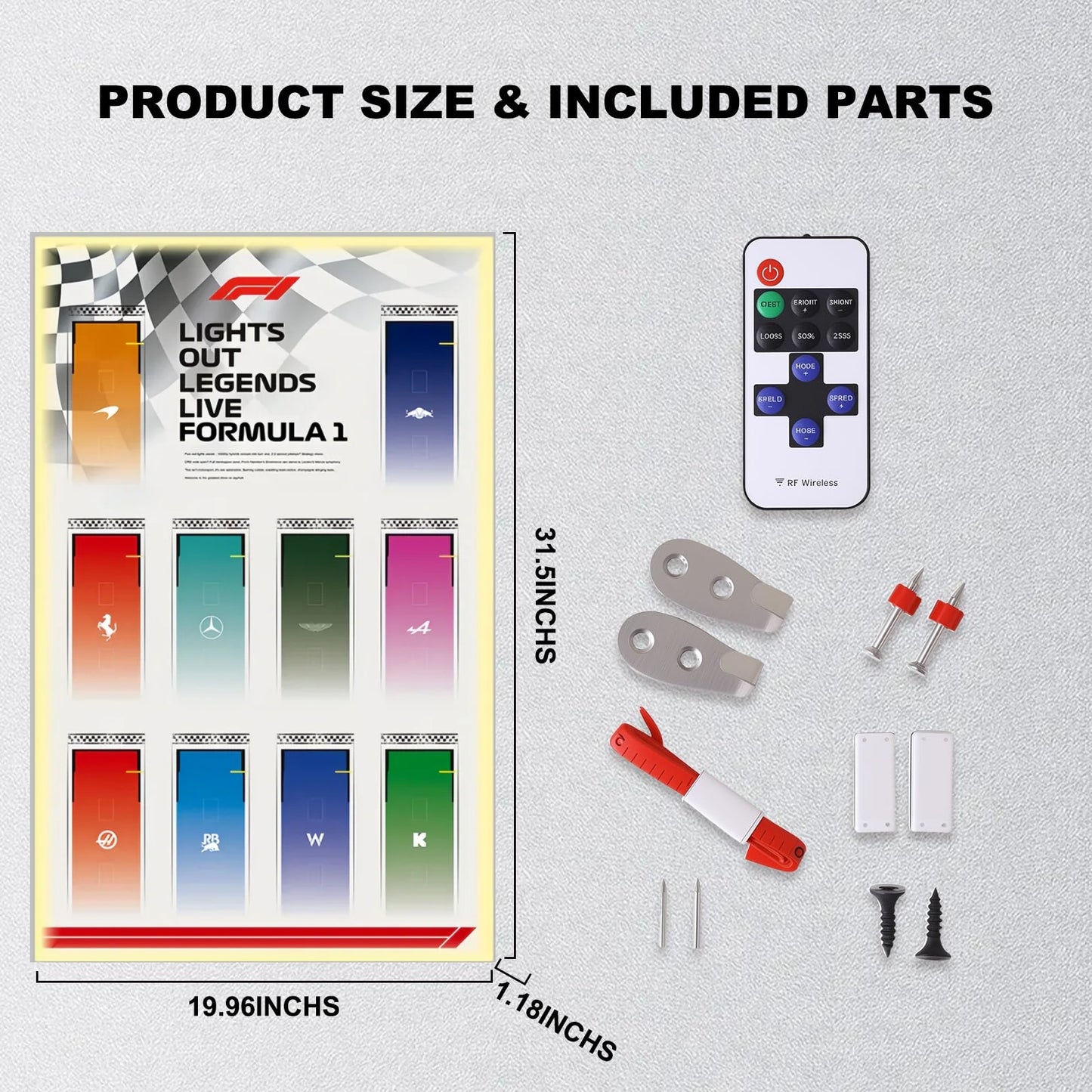 Car Display Frame for LEGO® Speed Champions f1 Series (Model not included)