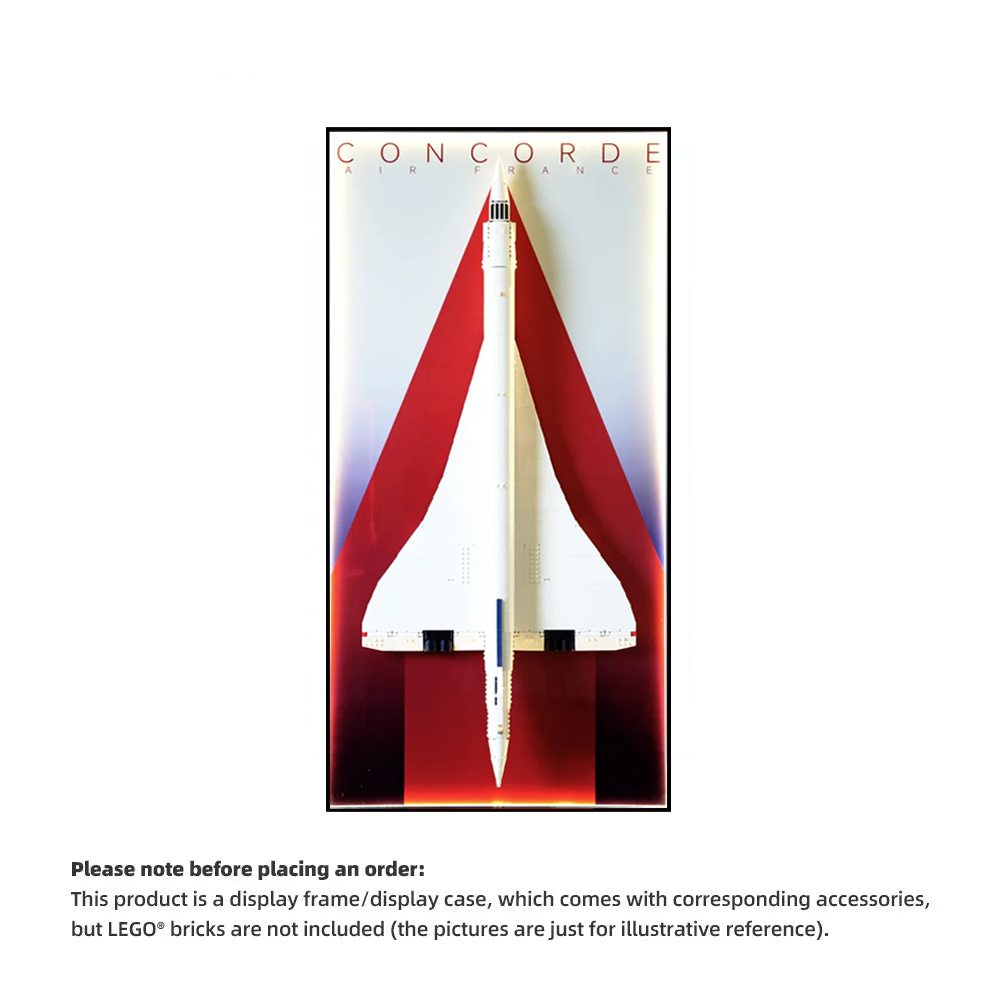 Wall Display Frames for LEGO® ICONS Concorde 10318(Model Not Included)