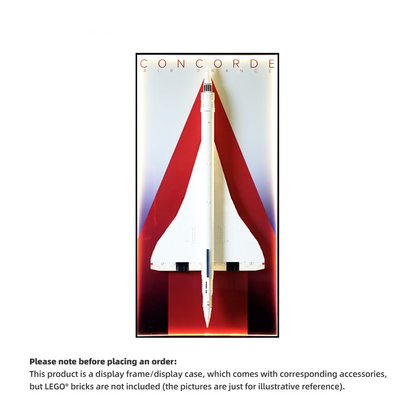 Wall Display Frames for LEGO® ICONS Concorde 10318(Model Not Included)