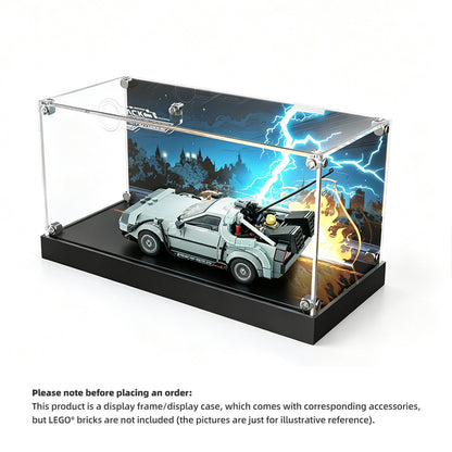 Display Case for LEGO® 77256 Back to the Future Time Machine