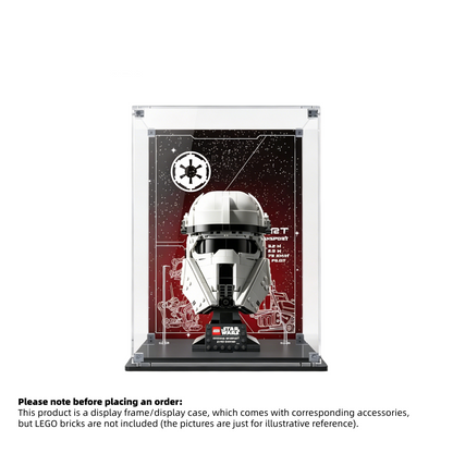 Display Case for LEGO® Star Wars™ Imperial Remnant AT-RT Driver Helmet – Set 75458